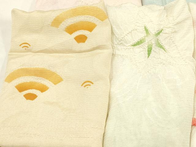 平和屋着物＊夏物　和装小物　帯揚げ10枚　部分絞り　柄絞り　全て正絹　逸品　AAAZ8994ay