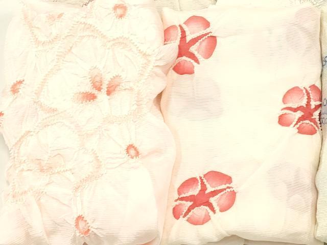 平和屋着物＊夏物　和装小物　帯揚げ10枚　部分絞り　柄絞り　全て正絹　逸品　AAAZ8995ay