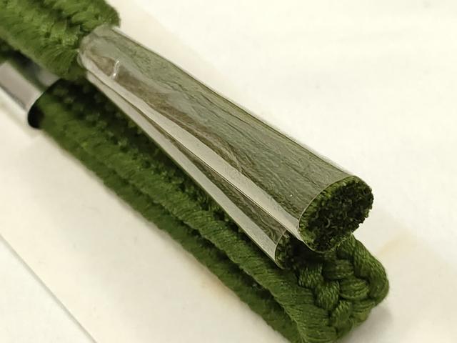 平和屋着物●和装小物　帯締め・帯揚げセット　草木染　鬼しぼ縮緬　正絹　逸品　未使用　AAAZ8997ay