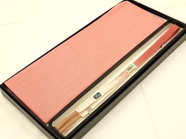 平和屋着物●和装小物　帯締め・帯揚げセット　笹浪組　暈し　正絹　逸品　未使用　AAAZ9000ay