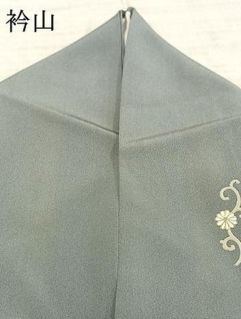 平和屋着物▽訪問着 単衣 駒刺繍 色紙草花文 金彩 正絹 逸品 AAAZ9002fy