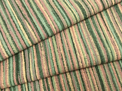 平和屋着物▽上質な紬 単衣 縞 正絹 逸品 AAAZ9005fy