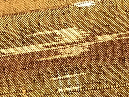平和屋着物▽上質な紬 単衣 琉球絣 正絹 逸品 AAAZ9008fy