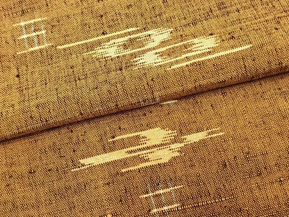 平和屋着物▽上質な紬 単衣 琉球絣 正絹 逸品 AAAZ9008fy