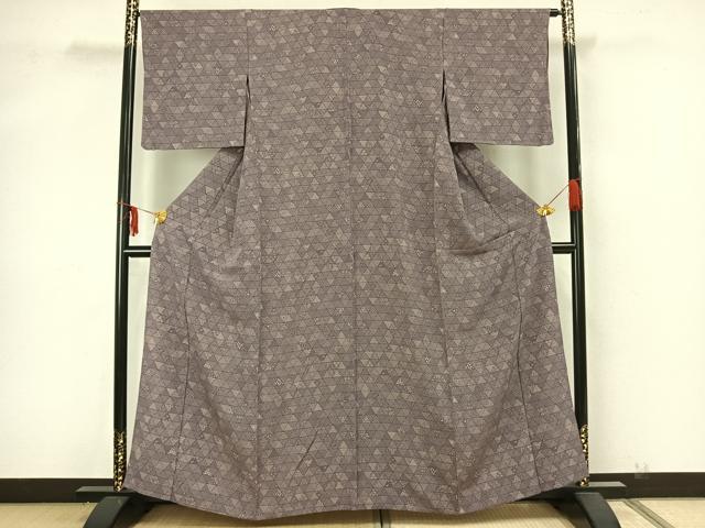 平和屋着物▽江戸小紋 単衣 寄せ小紋柄 正絹 逸品 AAAZ9012fy