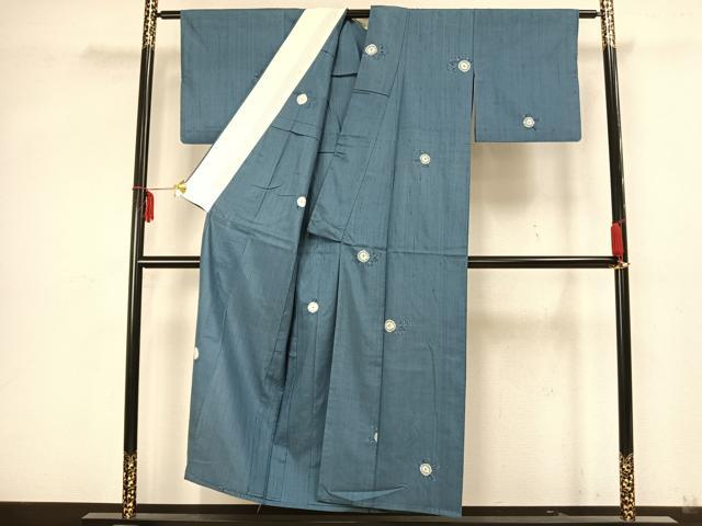 平和屋着物▽上質な紬 単衣 辻が花 正絹 逸品 AAAZ9023fy