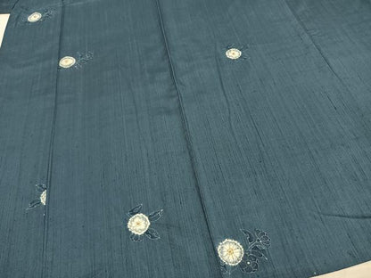平和屋着物▽上質な紬 単衣 辻が花 正絹 逸品 AAAZ9023fy