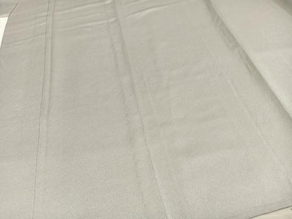 平和屋着物▽上質な色無地 単衣 紗綾形地紋 白鼠色 正絹 逸品 AAAZ9032fy