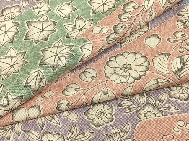 平和屋着物▽上質な小紋 単衣 辻が花 ロング丈 正絹 逸品 AAAZ9038fy