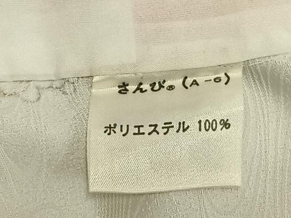 平和屋着物▽小紋 単衣 色紙草花文 さんび謹製 洗える着物 AAAZ9043fy