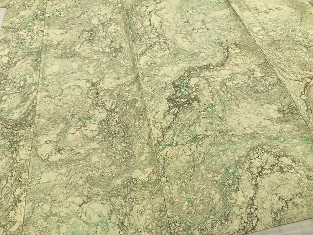 平和屋着物▽上質な小紋 単衣 墨流し文様 正絹 逸品 AAAZ9046fy