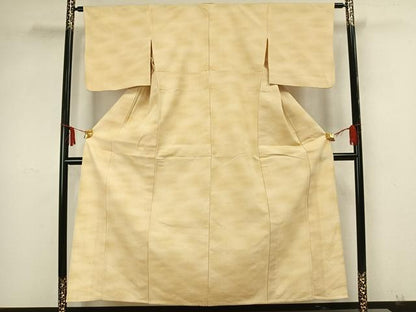平和屋着物▽上質な紬 単衣 霞文 正絹 逸品 AAAZ9051fy