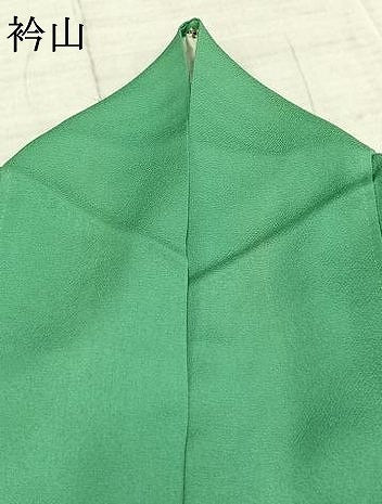 平和屋着物▽上質な色無地 単衣 浅緑色 正絹 逸品 AAAZ9053fy