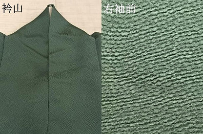 平和屋着物▽上質な色無地 単衣 虫襖色 正絹 逸品 AAAZ9054fy