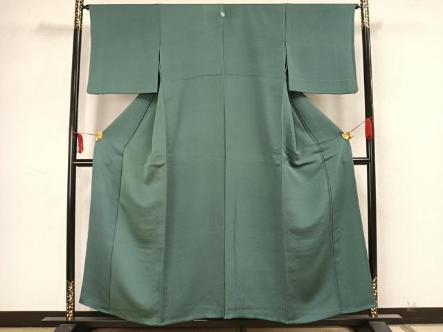 平和屋着物▽上質な色無地 単衣 虫襖色 正絹 逸品 AAAZ9054fy