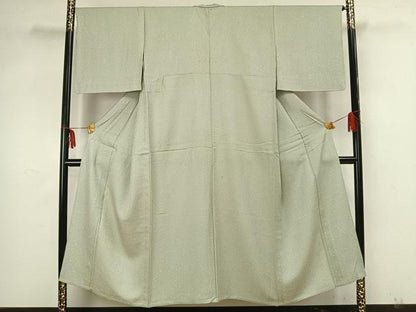 平和屋着物▽上質な小紋 単衣 散らし文 正絹 逸品 AAAZ9059fy