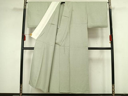 平和屋着物▽上質な小紋 単衣 散らし文 正絹 逸品 AAAZ9059fy