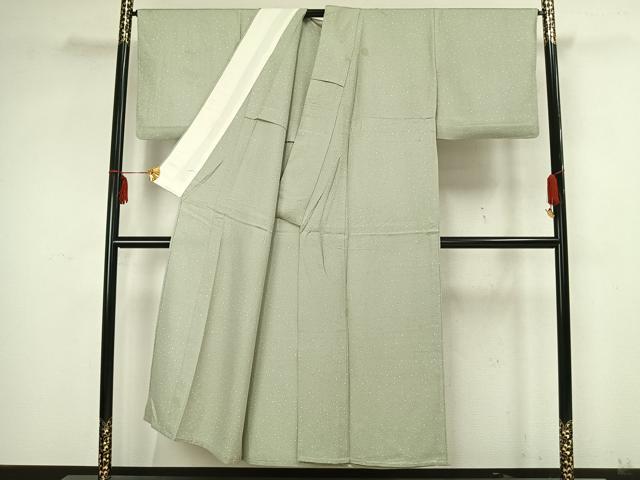 平和屋着物▽上質な小紋 単衣 散らし文 正絹 逸品 AAAZ9059fy