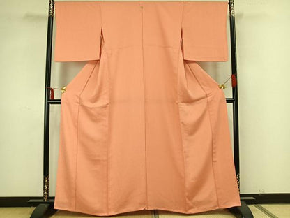平和屋着物▽上質な小紋 単衣 唐草文 正絹 逸品 AAAZ9063fy