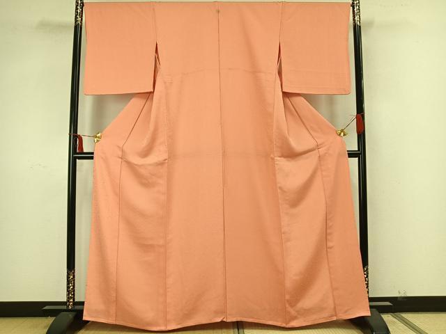 平和屋着物▽上質な小紋 単衣 唐草文 正絹 逸品 AAAZ9063fy