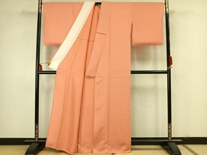 平和屋着物▽上質な小紋 単衣 唐草文 正絹 逸品 AAAZ9063fy