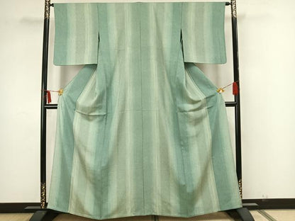 平和屋着物▽上質な小紋 単衣 墨流し文様 正絹 逸品 AAAZ9068fy