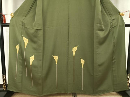 平和屋着物▽訪問着 単衣 カラー 正絹 逸品 AAAZ9069fy