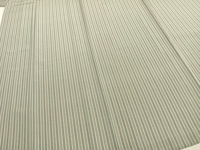 平和屋着物▽上質な小紋　単衣　間道　正絹　逸品　AAAZ9079fy
