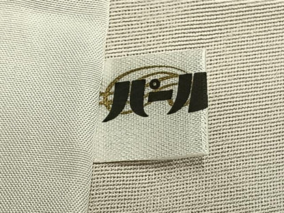 平和屋着物▽京都染匠名門 染の川勝謹製 訪問着 単衣 流水舞桜文 反端付き 正絹 逸品 AAAZ9083fy
