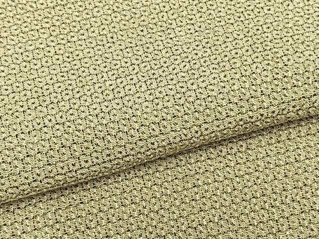 平和屋着物▽本塩沢 単衣 110亀甲 総詰め 正絹 逸品 AAAZ9091fy