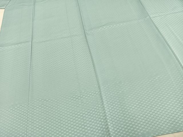 平和屋着物▽色無地　単衣　花尽くし　水色　洗える着物　AAAZ9092fy