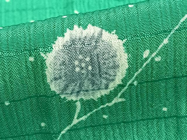 平和屋着物▽小紋 単衣 枝花文 暈し染め 洗える着物 AAAZ9094fy