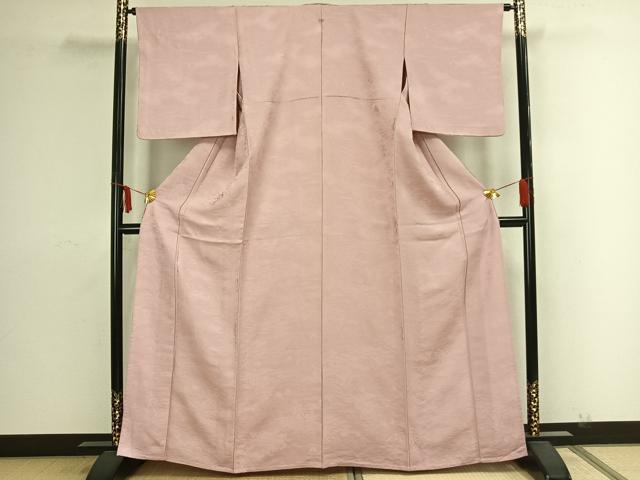 平和屋着物▽上質な色無地 単衣 風景地紋 虹色 正絹 逸品 AAAZ9097fy