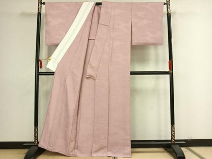 平和屋着物▽上質な色無地 単衣 風景地紋 虹色 正絹 逸品 AAAZ9097fy