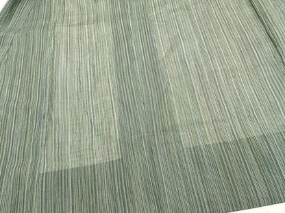 平和屋着物▽道中着 スリーシーズン 春夏秋 塵除け 縞 ロング丈 未使用 AAAZ9100fy