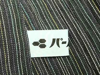 平和屋着物▽道中着 スリーシーズン 春夏秋 塵除け 縞 ロング丈 未使用 AAAZ9100fy