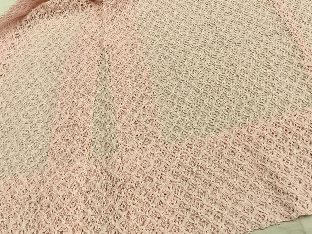 平和屋着物▽羽織 スリーシーズン 春夏秋 塵除け 総レース 花尽くし 正絹 逸品 AAAZ9101fy