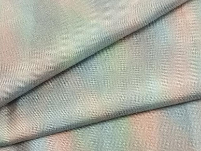 平和屋着物▽道行コート　スリーシーズン　春夏秋　塵除け　斜縞　正絹　逸品　未使用　AAAZ9102fy