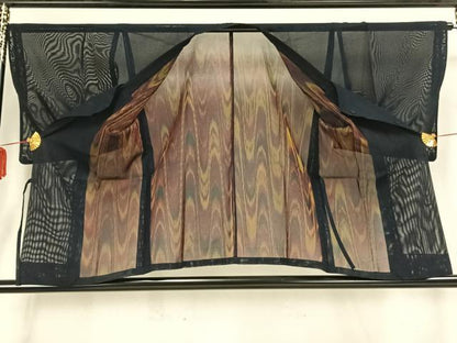 平和屋着物▽二部式　道行コート　スリーシーズン　春夏秋　塵除け　霞文　正絹　逸品　AAAZ9108fy