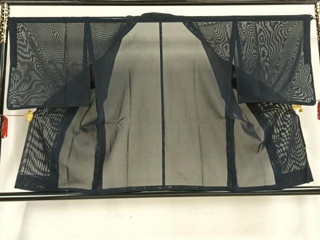 平和屋着物▽二部式　道行コート　スリーシーズン　春夏秋　塵除け　霞文　正絹　逸品　AAAZ9108fy