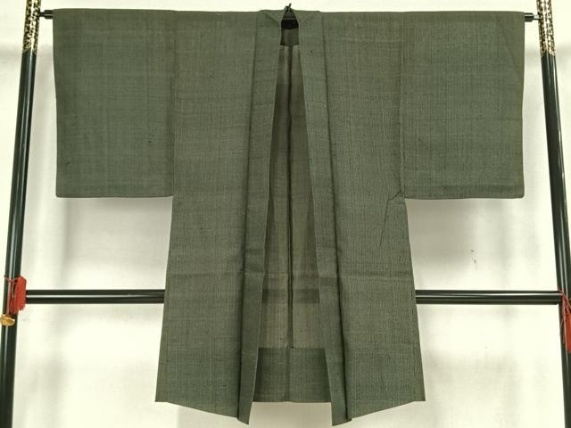 平和屋着物▽男性 長羽織 スリーシーズン 春夏秋 塵除け 霞文 正絹 逸品 AAAZ9110fy