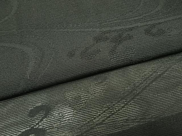 平和屋着物▽羽織　スリーシーズン　春夏秋　塵除け　流水文　黒地　正絹　逸品　未使用　AAAZ9114fy