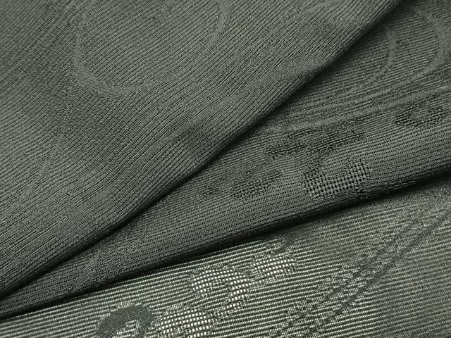 平和屋着物▽羽織　スリーシーズン　春夏秋　塵除け　流水文　黒地　正絹　逸品　未使用　AAAZ9114fy
