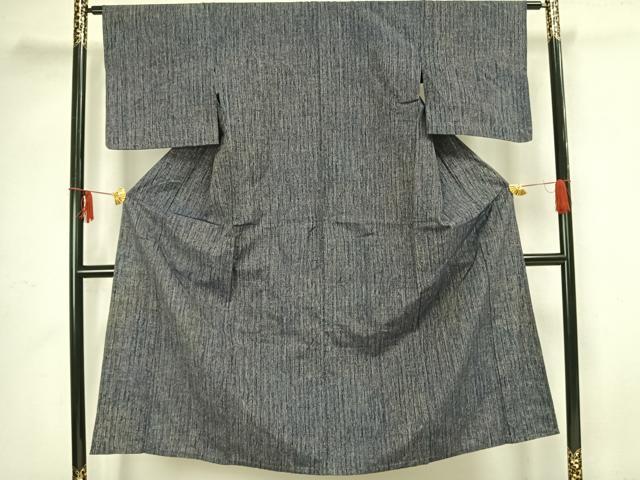 平和屋着物▽上質な紬 単衣 霞文 正絹 逸品 AAAZ9121fy