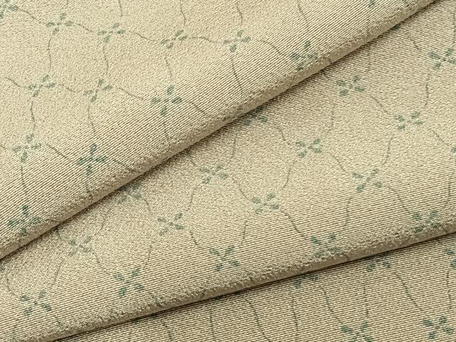平和屋着物▽上質な小紋 単衣 幾何学花文 正絹 逸品 未使用 AAAZ9124fy