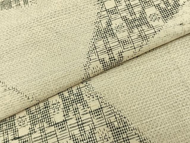 平和屋着物▽上質な紬 単衣 切嵌文 正絹 逸品 AAAZ9125fy