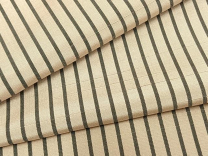 平和屋着物▽お召 単衣 縞 正絹 逸品 AAAZ9127fy