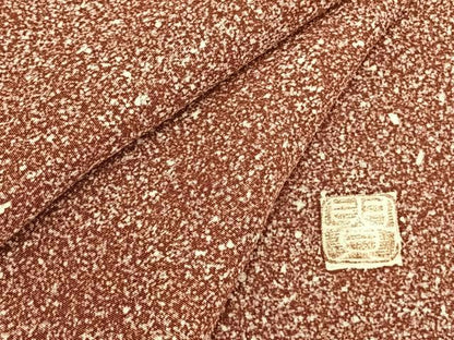 平和屋着物▽上質な小紋 単衣 作家物 霞文 正絹 逸品 AAAZ9128fy