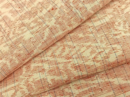 平和屋着物▽上質な紬 単衣 幾何学文 正絹 逸品 AAAZ9135fy
