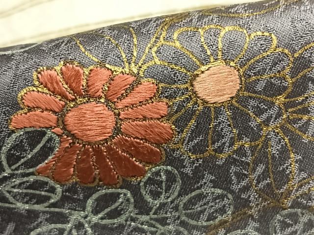 平和屋着物▽訪問着 単衣 刺繍 草花文 金銀彩 高島屋扱い 正絹 逸品 AAAZ9139fy